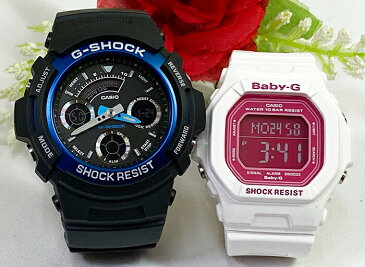 恋人たちのGショック ペアウオッチ G-SHOCK BABY-G ペア腕時計 カシオ 2本セット gショック ベビーg AW-591-2AJF BG-5601-7JF 電池式 プレゼント ギフト ラッピング無料 手書きのメッセージカードお付けします あす楽対応 g-shock クリスマス プレゼント