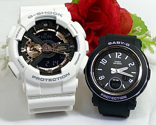 恋人たちのGショック ペアウオッチ G-SHOCK BABY-G ペア腕時計 カシオ 2本セット GA-110RG-7AJF BGA-290DR-1AJF 電池式 手書きの クリスマス 誕生日 御祝い還暦 銀婚式 結婚記念日 婚約 人気 婚約 夫婦 高級 クリスマス プレゼント おすすめ 恋人たちのGショック ペアウオッチ G-SHOCK BABY-G ペア腕時計 カシオ 2本セット GA-110RG-7AJF BGA-290DR-1AJF 電池式 手書きの クリスマス 誕生日 御祝い還暦 銀婚式 結婚記念日 婚約 人気 婚約 夫婦 高級 クリスマス プレゼント おすすめ