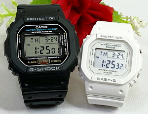 電池式 恋人たちのGショック ペアウオッチ G-SHOCK BABY-G ペア腕時計 カシオ 2本セット gショック ベビーg DW-5600E-1 BGD-565-7JF デジタル お揃い 人気 ラッピング無料 g-shock クリスマスプレゼント あす楽対応