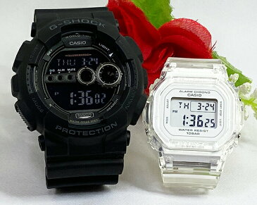 電池式 恋人たちのGショック ペアウオッチ G-SHOCK BABY-G ペア腕時計 カシオ 2本セット gショック ベビーg GD-100-1BJF BGD-565S-7JF デジタル お揃い 人気 ラッピング無料 g-shock クリスマスプレゼント あす楽対応