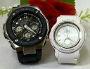 ・常時在庫しておりますG-SHOCK&amp;Baby-G ・発送は365日毎日しております ・1000セット以上の品揃えは当店だけ ・専用のカシオペアケース ・シーンにあったラッピンクとメッセージカードも用意してます ・ご自身の希望モデルを組み合わせも可能です カシオのペアだから「カシオペア」 カシオペアを贈って幸せになりましょう 当店は男女別々のデザインでも柔軟にペアを組んでます もしここにはない男女別々のペアがご希望の場合はお問い合わせください 柔軟にペアを組ませていただきます 店長　村田秀幸 ブランドG-SHOCK(ジーショック) 型番GST-W300-1AJF ケース素材合成樹脂 ケース直径・幅49.3 mm ケース厚15.3 mm バンド素材・タイプウレタン・ラバー系 ベルトタイプ バンドカラーブラック 文字盤カラーブラック ベゼル素材ステンレススチール カレンダー機能フルオートカレンダー、日付、曜日表示 その他 機能ソーラー電波時計 , ワールドタイム, アラーム , LEDライト , 夜光インデックス 本体重量86 g 日常生活用強化防水:20BAR メーカー保証1年間保証 セット内容:本体、ボックス、取扱説明書、保証書は取扱説明書に付属 ブランド Baby-G(ベビージー) 型番 BGA-2900-7AJF ケースの形状 円形 風防素材 ミネラルガラス 表示タイプ アナデジ 留め金 タングバックル ケース素材 樹脂 ケース直径・幅 38.6 ミリ ケース厚 12.4 ミリ バンド素材・タイプ 樹脂 バンドカラー ホワイト 文字盤カラー シルバー ベゼル素材 樹脂 ベゼル機能 固定ベゼル カレンダー機能 デイト 本体重量 34 g 標準電波受信 内容の小型アンテナで、時刻情報をのせた標準電波を高感度受信し 日本（2局）、北米、イギリス、ドイツ、中国の標準電波に対応のマルチバンド6 タフソーラー（ソーラー充電システム）／ワールドタイム／LEDライト ストップウオッチ／タイマー／時刻アラーム／パワーセービング機能 フルオートカレンダー／12/24時間制表示切替 防水性能 : 10気圧防水 メーカー保証 1年間 セット内容:本体、ボックス、保証書は取扱説明書に付属 G-SHOCK&amp;BABY-Gペアウォッチは いつでもあなたの幸せを演出いたします 祝事 合格祝い 進学内祝い 成人式 御成人御祝 卒業記念品 卒業祝い 御卒業御祝 入学祝い 入学内祝い 中学校 高校 大学 就職祝い 社会人 御祝い 内祝い 引き出物 金婚式 銀婚式 御結婚お祝い ご結婚御祝い 御結婚御祝 結婚祝い 結婚内祝い 結婚式 誕生日 バースデー バースディ バースディー 昇進祝い 昇格祝い 就任 ウエディングギフト 結納 結納返し 結婚記念日 プチギフト プロポーズ 告白 バレンタインデー バレンタインデイ ホワイトデー ホワイトデイ ギフト プレゼント ハロウィーン サプライズイベント 親孝行 お返し 御礼 お礼 謝礼 御返し お返し お祝い返し 季節のご挨拶 御正月 お正月 御年賀 お年賀 御年始 母の日 父の日 御中元 お中元 敬老の日 クリスマス クリスマスプレゼント お歳暮 御歳暮 春夏秋冬 長寿のお祝い 還暦（かんれき） 還暦御祝い 還暦祝 祝還暦 華甲（かこう） 古希 法人向け 異動 転勤 定年退職 退職 転職 お餞別 贈答品 心ばかり 寸志 新歓 歓迎 送迎 新年会 忘年会 二次会 記念品 景品 転職祝い 送別会 ここが喜ばれてます ペアウォッチ ラッピング 手書きメッセージ 中の写真 上品 上質 高級 おしゃれ 可愛い かわいい 人気 おすすめこんな想いで… ありがとう ごめんね おめでとう 今までお世話になりました 祝福 これから よろしくお願いします 遅れてごめんねサプライズ 愛してる 君に夢中 気になっています こんな方に 夫 妻 恋人 両親 カップル 彼女 彼氏 お父さん お母さん 兄弟 姉妹 子供 おばあちゃん おじいちゃん 先生 職場 先輩 後輩 同僚 親友