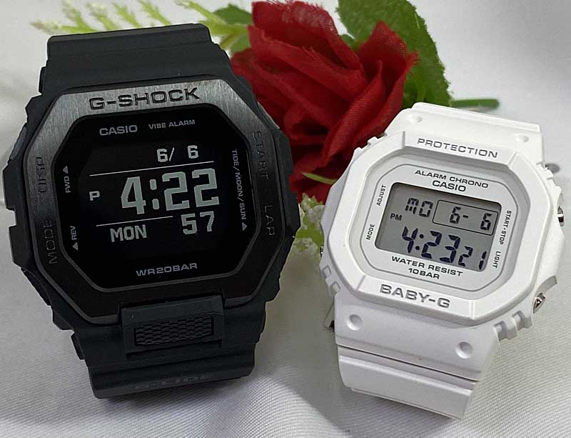 恋人たちのGショック ペアウオッチ G-SHOCK BABY-G カシオ 2本セット GBX-100NS-1JF BGD-565U-7JF デジタル 電池式 スクエア ラッピング無料 あす楽対応 クリスマス プレゼント 誕生日 御祝い還暦 銀婚式 結婚記念日 婚約