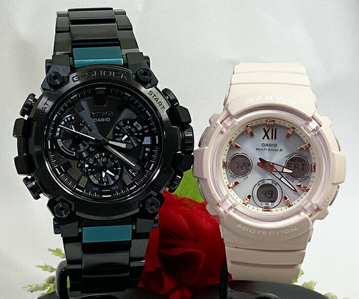 恋人たちのGショックペア G-SHOCK BABY-Gペア腕時計 カシオ 2本セット gショック 電波ソーラー MTG-B3000BD-1A2JF BGA-2800-4A2JF ラッピング無料 あす楽対応 婚約 夫婦 高級 クリスマス プレゼント 誕生日 御祝い還暦 銀婚式 結婚記念 婚約