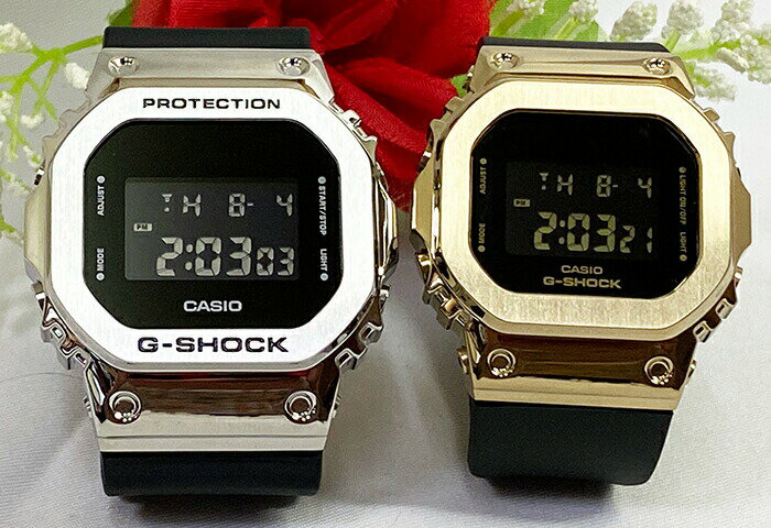 ペアウオッチ gショック恋人たちのGショック ペアウオッチ G-SHOCK カシオ 2本セット 電池式 GM-5600-1JF GM-S5600GB-1JF デジタル お揃い g-shock人気 婚約 夫婦 高級 クリスマス プレゼント おすすめ