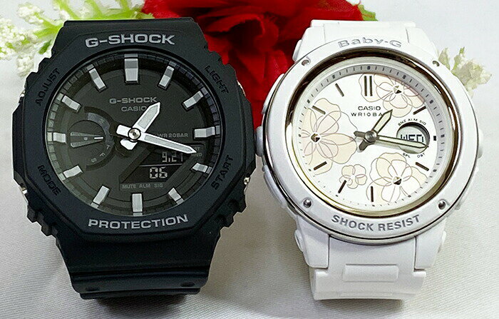 ペアウオッチ gショック恋人たちのGショック ペアウオッチ G-SHOCK BABY-G ペア腕時計 カシオ 2本セット アナデジ 電池式 GA-2100-1AJF BGA-150FL-7AJF 人気 婚約 夫婦 高級 クリスマス プレゼント おすすめ 誕生日 御祝い還暦 銀婚式 結婚記念日 婚約