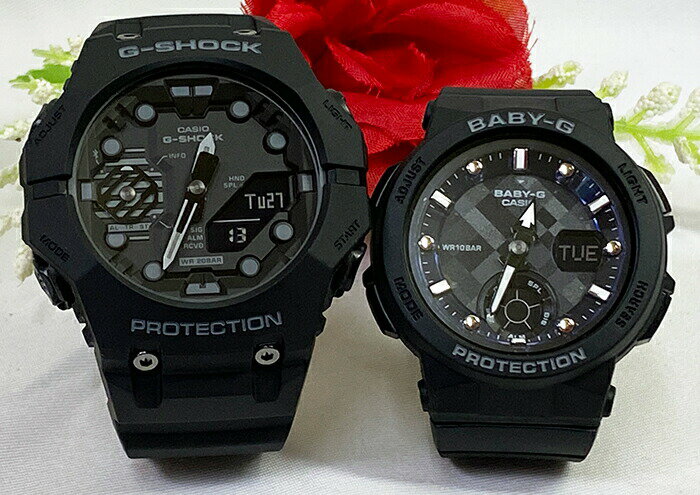 恋人たちのGショック ペアウオッチ G-SHOCK BABY-G ペア腕時計 カシオ 2本セット 電池式 アナデジ GA-B001-1AJF BGA-250-1AJF 人気 婚約 夫婦 高級 クリスマス プレゼント おすすめ 誕生日 御祝い 銀婚式 結婚記念日 婚約