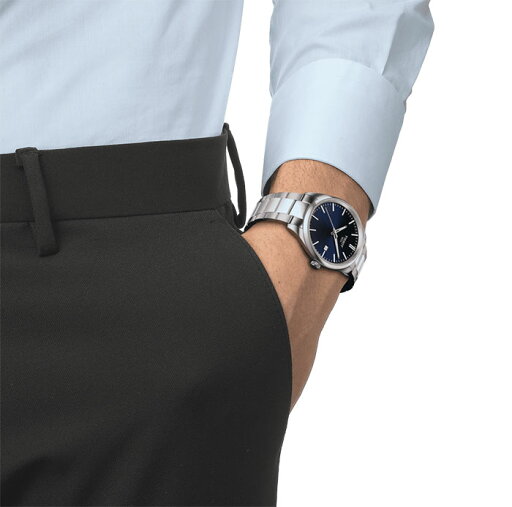 ティソ腕時計 TISSOT ティソ PR100 クォーツ ペアウオッチ tissot T150.410.11.041.00 T150.210.11.041.00 ブルー T-Classic 電池式 ケース径40ミリ&34ミリ 2本セット リクルート