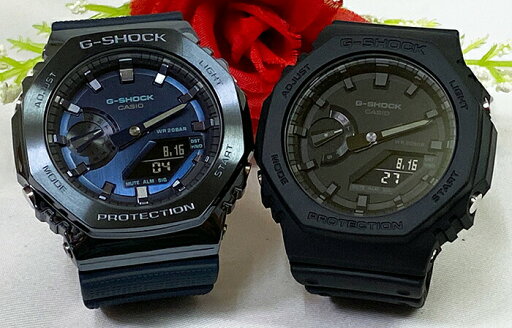 ペアウオッチ gショック恋人たちのGショック ペアウオッチ gショック 人気 婚約 夫婦 高級 クリスマス プレゼント おすすめG-SHOCK カシオ 2本セット gショック アナデジ GM-2100N-2AJF GA-2100-1A1JF プレゼント g-shock 誕生日 御祝い 銀婚式 結婚記念日 婚約
