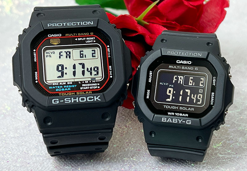 恋人たちのGショック ペアウオッチ G-SHOCK BABY-G カシオ 2本セット GW-M5610U-1JF BGD-5650-1CJF プレゼント ラッピング無料 プレゼント クリスマス プレゼント 誕生日 御祝い還暦 銀婚式 結婚記念日 婚約