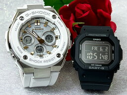 恋人たちのGショック ペアウオッチ G-SHOCK BABY-G カシオ 2本セット GST-W300-7AJF BGD-5650-1CJF プレゼント ラッピング無料 手書きのメッセージカード あす楽対応 プレゼント　クリスマス　誕生日 御祝い還暦 銀婚式　結婚記念日　バレンタイン 婚約