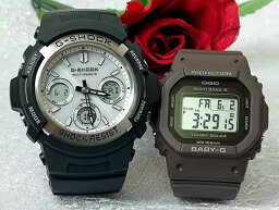 恋人たちのGショック ペアウオッチ G-SHOCK BABY-G カシオ 2本セット AWG-M100S-7AJF BGD-5650-5JF プレゼント ラッピング無料 手書きのメッセージカード あす楽対応 プレゼント　クリスマス プレゼント 誕生日 御祝い還暦 銀婚式 結婚記念日 婚約