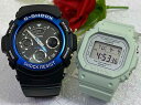 恋人たちのGショック ペアウオッチ Gショック ペア G-SHOCK BABY-G ペア腕時計 カシオ 2本セット アナデジ AW-591-2AJF BGD-5...