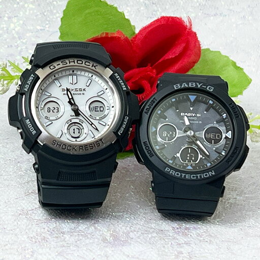 恋人たちのGショックペアウォッチ G-SHOCK BABY-G ソーラー電波 タフソーラー ペア腕時計 カシオ 2本セット アナデジ AWG-M100S-7AJF BGA-2500-1AJF 恋人たちのGショックペアウォッチ G-SHOCK BABY-G ソーラー電波 タフソーラー ペア腕時計 カシオ 2本セット アナデジ AWG-M100S-7AJF BGA-2500-1AJF