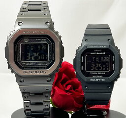 恋人たちのGショック ペアウオッチ G-SHOCK BABY-G カシオ 2本セット GMW-B5000MB-1JF BGD-5650-1CJF プレゼント ラッピング無料 手書きのメッセージカード あす楽対応 プレゼント