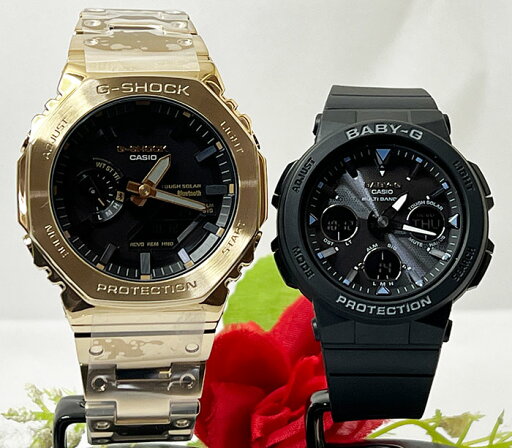 恋人たちのGショックG-SHOCK BABY-G ペアウォッチgショック 人気 婚約 夫婦 高級 クリスマス プレゼント おすすめ ペア腕時計 カシオ 2本セット gショック タフソーラー 電波ソーラー GM-B2100GD-9AJF BGA-2500-1AJF 恋人たちのGショックG-SHOCK BABY-G ペアウォッチgショック 人気 婚約 夫婦 高級 クリスマス プレゼント おすすめ ペア腕時計 カシオ 2本セット gショック タフソーラー 電波ソーラー GM-B2100GD-9AJF BGA-2500-1AJF