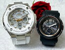 恋人達のGショック ペアウォッチ G-SHOCK BABY-G カシオ 2本セット ソーラー電波 アナデジ GST-W300-7AJF BGA-2900AF-1AJF 手書きのメッセージお付けします(2)