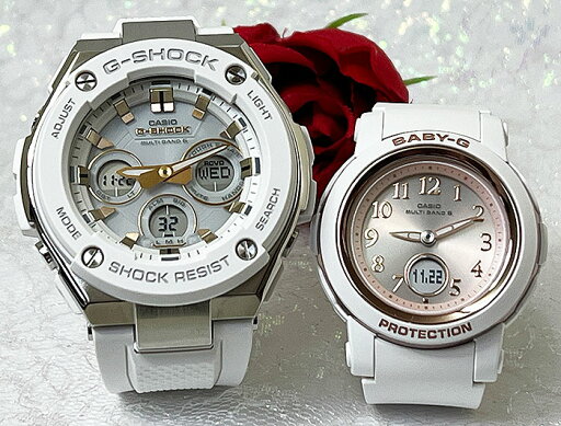 恋人達のGショック ペアウォッチ G-SHOCK BABY-G カシオ 2本セット ソーラー電波 アナデジ GST-W300-7AJF BGA-2900AF-7AJF 手書きのメッセージお付けします 恋人達のGショック ペアウォッチ G-SHOCK BABY-G カシオ 2本セット ソーラー電波 アナデジ GST-W300-7AJF BGA-2900AF-7AJF 手書きのメッセージお付けします