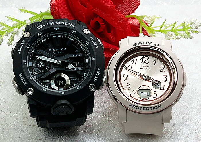 恋人たちのGショックペアウオッチ Gショック ペア G-SHOCK BABY-G ペア腕時計 カシオ 2本セット アナデジ GA-2000S-1AJF BGA-290SA-4AJF 誕生日 御祝い 還暦 銀婚式 結婚記念日 バレンタイン 婚約 人気 婚約 夫婦 高級 クリスマス プレゼント おすすめ