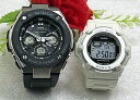 ペアウオッチ gショック恋人達のGショック ペアウォッチ G-SHOCK BABY-G カシオ 2本セット ソーラー電波 アナデジ GST-W300-1AJF BGR-3003NC-7JF お付けします