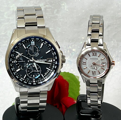 カシオ OCEANUS オシアナス 腕時計 ペアウオッチ 電波時計 OCW-T2600-1AJF OCW-70PJ-7A2JF ラッピング無料 手書きのメッセージカードお付けします カシオ OCEANUS オシアナス 腕時計 ペアウオッチ 電波時計 OCW-T2600-1AJF OCW-70PJ-7A2JF ラッピング無料 手書きのメッセージカードお付けします