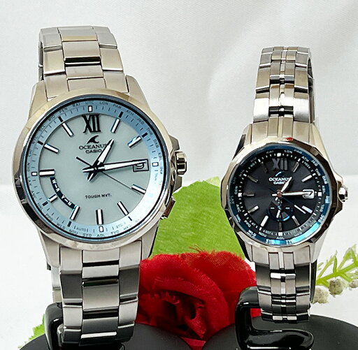 カシオ OCEANUS オシアナス 腕時計 ペアウオッチ 電波時計 OCW-T150-2AJF OCW-S340-1AJF ラッピング無料 手書きのメッセージカードお付けします カシオ OCEANUS オシアナス 腕時計 ペアウオッチ 電波時計 OCW-T150-2AJF OCW-S340-1AJF ラッピング無料 手書きのメッセージカードお付けします