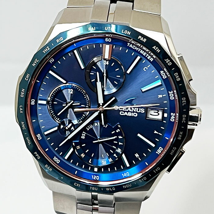 オシアナス 腕時計（メンズ） カシオ CASIO オシアナス 国内正規品 日本製 Manta Bluetooth搭載 電波ソーラー OCW-S5000F-2AJF メンズ腕時計 ラッピング無料 あす楽対応