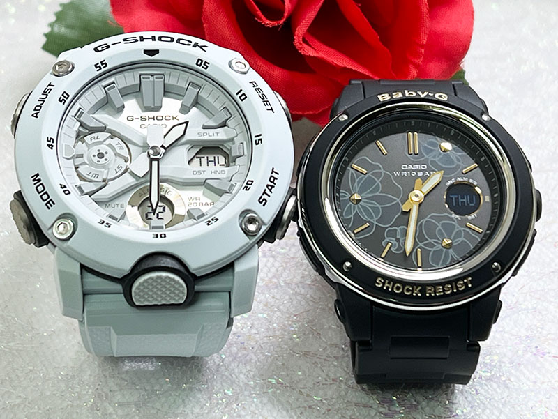 ペアウオッチ gショック 恋人たちのGショックペアウォッチ gショック 人気 婚約 夫婦 高級 クリスマス プレゼント おすすめG-SHOCK BABY-G カシオ 2本セット G-MS 電波ソーラー クォーツ GA-2000S-7AJFBGA-150FL-1AJF