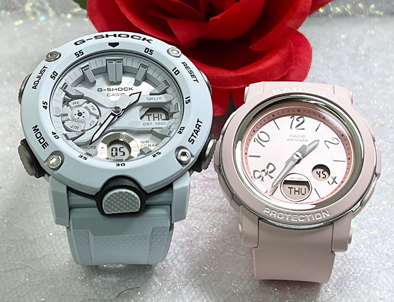 ペアウオッチ gショック恋人たちのGショック ペアウオッチ G-SHOCK BABY-G ペア腕時計 カシオ 2本セット GA-2000S-7AJFBGA-290RA-4AJF クリスマス プレゼント 誕生日 御祝い 人気 婚約 夫婦 高級 クリスマス プレゼント おすすめ