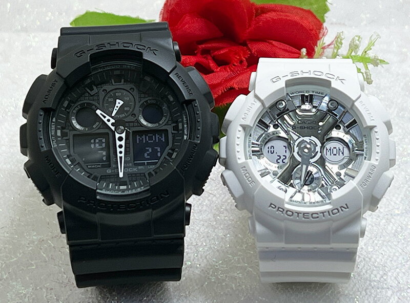 ペアウオッチ gショック恋人たちのGショックペアウォッチ G-SHOCK BABY-G ペア腕時計 カシオ 2本セット アナデジ GA-100-1A1JF GMA-S120VA-7AJF 夫婦 カップル 人気 婚約 夫婦 高級 クリスマス プレゼント おすすめ