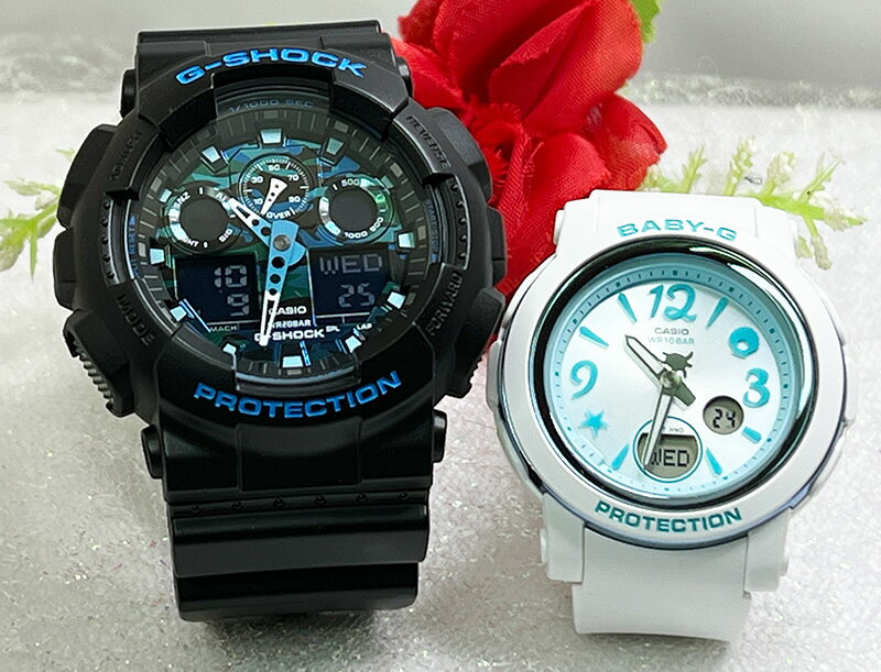 ペアウオッチ gショック恋人たちのGショックペアウオッチ Gショック ペア G-SHOCK BABY-G ペア腕時計 カシオ 2本セット アナデジ GA-100CB-1AJFBGA-290US-2AJF人気 婚約 夫婦 高級 クリスマス プレゼント おすすめ 誕生日 御祝い還暦 銀婚式 結婚記念日 婚約