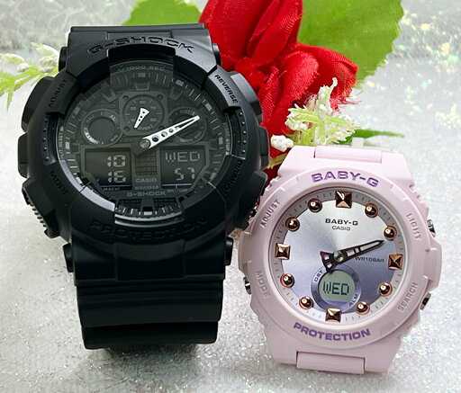 ペアウオッチ gショック恋人たちのGショックペアウォッチ G-SHOCK BABY-G ペア腕時計 カシオ 2本セット アナデジ GA-100-1A1JF BGA-320-4AJF夫婦 カップル 人気 婚約 夫婦 高級 クリスマス プレゼント おすすめ