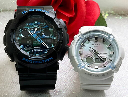 ペアウオッチ gショック恋人たちのGショック ペアウオッチ G-SHOCK BABY-G ペア腕時計 カシオ 2本セット GA-100CB-1AJF BGA-280-7AJFプレゼント クリスマス 誕生日 御祝い還暦 銀婚式 結婚記念日 バレンタイン 婚約 婚約 夫婦 高級 クリスマス プレゼント