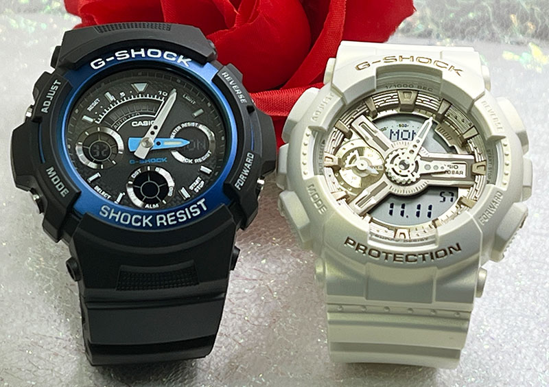 ペアウオッチ gショック恋人たちのGショックペアウォッチ G-SHOCK BABY-G ペア腕時計 カシオ 2本セット アナデジ AW-591-2AJF GMA-S110ST-7AJF 夫婦 カップル 人気 婚約 夫婦 高級 クリスマス プレゼント おすすめ
