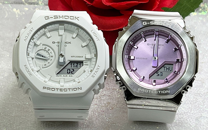 恋人たちのGショック ペアウオッチ G-SHOCK BABY-G ペア腕時計 カシオ 2本セット GA-2100-7A7JF GM-S2110-7A6JF プレゼント ギフト 人気 婚約 夫婦 高級 クリスマス プレゼント おすすめ誕生日 御祝い還暦 銀婚式 結婚記念日 バレンタイン 婚約