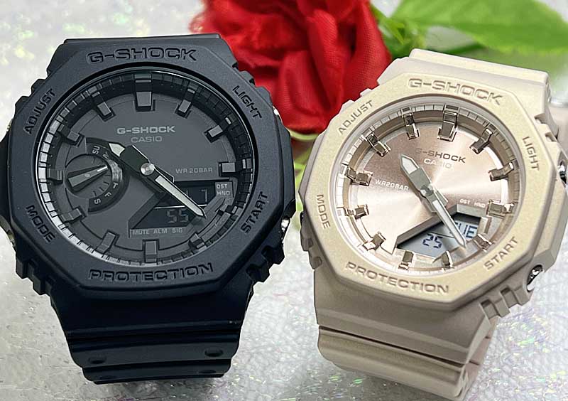 恋人たちのGショック ペアウオッチ G-SHOCK BABY-G ペア腕時計 カシオ 2本セット GA-2100-1A1JFGMA-P2100ST-9AJFプレゼント ラッピング無料 メッセージカード クリスマス プレゼント 誕生日 御祝い還暦 銀婚式 結婚記念日 婚約 婚約 夫婦 高級 クリスマス プレゼント