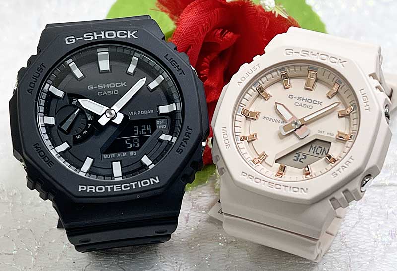ペアウオッチ gショック恋人たちのGショック ペアウオッチ G-SHOCK BABY-G ペア腕時計 カシオ 2本セット GA-2100-1AJFGMA-P2100M-4AJF 愛の証 人気 婚約 夫婦 高級 クリスマス プレゼント おすすめ ラッピング無料 手書きのメッセージお付けします