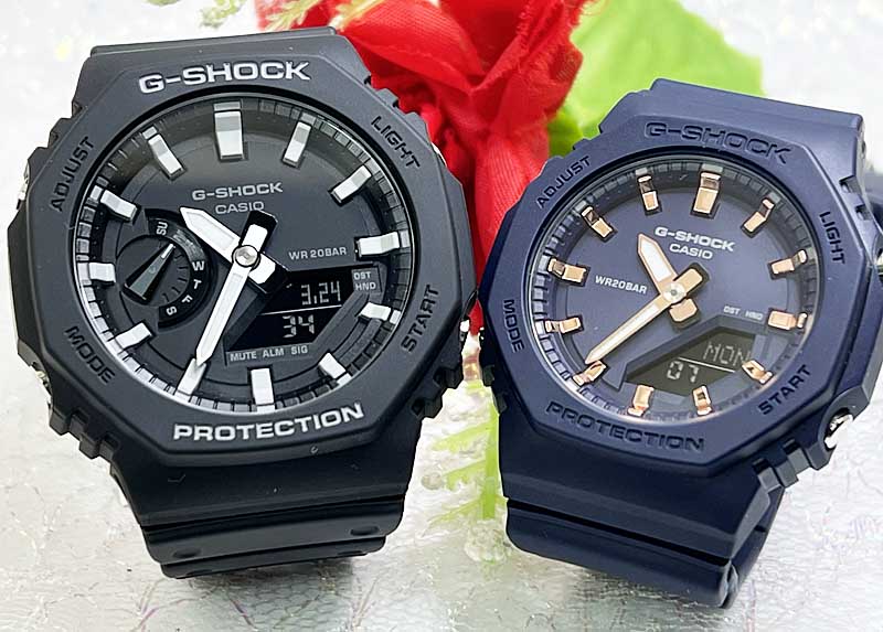 ペアウオッチ gショック恋人たちのGショック ペアウオッチ G-SHOCK BABY-G ペア腕時計 カシオ 2本セット GA-2100-1AJFGMA-P2100M-2AJF 愛の証 人気 婚約 夫婦 高級 クリスマス プレゼント おすすめ ラッピング無料 手書きのメッセージお付けします