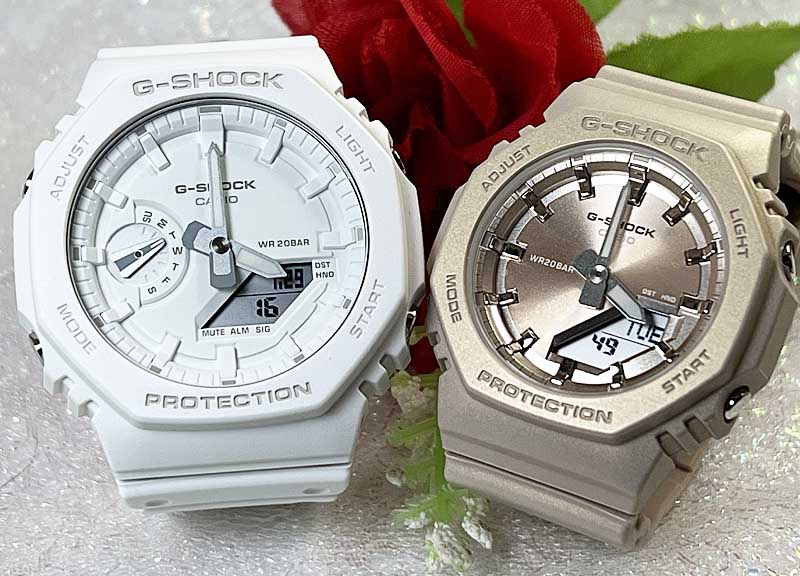 恋人たちのGショック ペアウオッチ 春色の限定ペアウオッチ G-SHOCK BABY-G ペア腕時計 カシオ 2本セット GA-2100-7A7JFGMA-P2100ST-9AJF デジタル クリスマス 誕生日 御祝い還暦 銀婚式 結婚記念日 バレンタイン 婚約 人気 婚約 夫婦 高級 プレゼント おすすめ