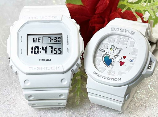 ペアウオッチ gショック恋人たちのGショック ペアウオッチ G-SHOCK BABY-G ペア腕時計 カシオ 2本セット DW-5600WW-7JF BGA-10-7AJF ホワイト 白 デジタル クリスマス プレゼント 誕生日 御祝い ペアウオッチ gショック恋人たちのGショック ペアウオッチ G-SHOCK BABY-G ペア腕時計 カシオ 2本セット DW-5600WW-7JF BGA-10-7AJF ホワイト 白 デジタル クリスマス プレゼント 誕生日 御祝い