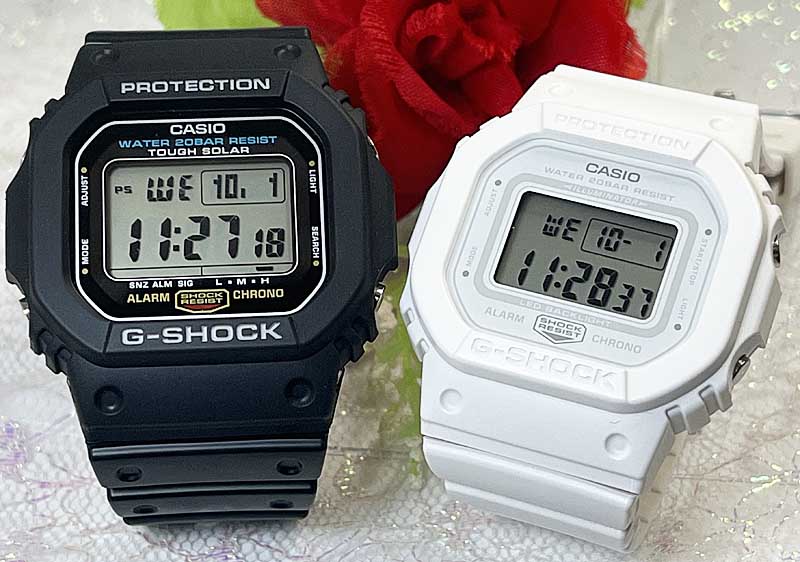 ペアウオッチ gショック恋人たちのGショック ペアウオッチ G-SHOCK ペア腕時計 カシオ プレゼント ギフト クリスマス　誕生日 御祝い還暦 銀婚式　結婚記念日　バレンタイン 婚約　婚約　夫婦 高級　クリスマス プレゼント G-5600UE-1JFGMD-S5600BA-7JF