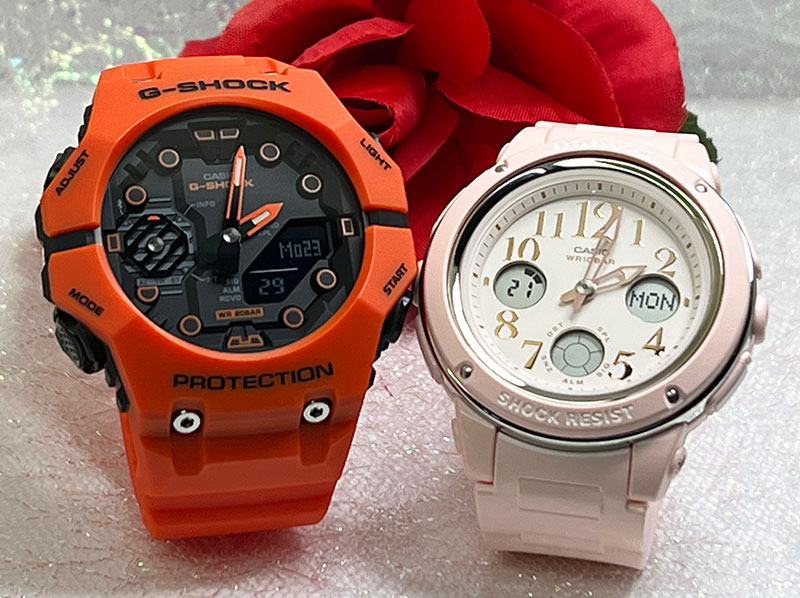 恋人たちのGショック ペアウオッチ Gショック G-SHOCK BABY-G g-shock ペア腕時計 カシオ 2本セット アナデジ GA-B001FL-4AJFBGA-150EF-4BJF クリスマス 誕生日 御祝い還暦 銀婚式 結婚記念日 バレンタイン 婚約 人気 婚約 夫婦 高級 クリスマス プレゼント