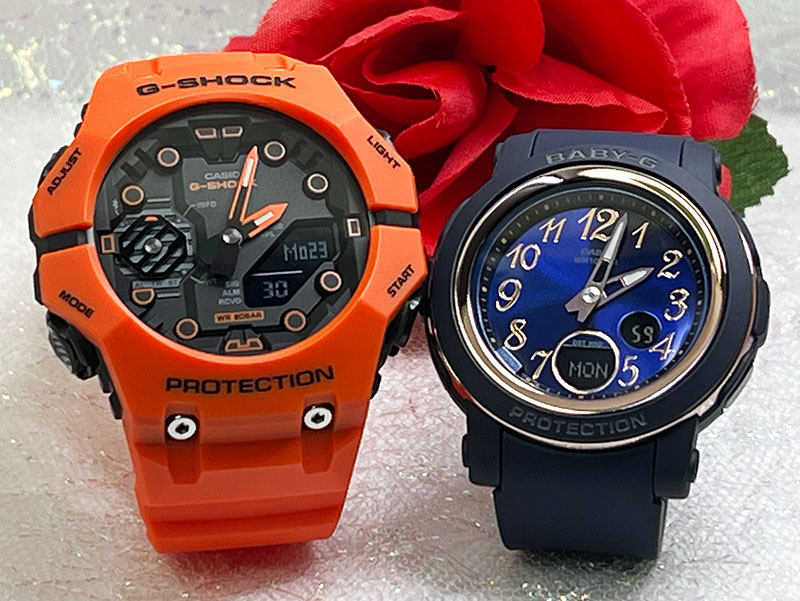 恋人たちのGショック ペアウオッチ Gショック G-SHOCK BABY-G g-shock ペア腕時計 カシオ 2本セット アナデジ GA-B001FL-4AJFBGA-290SA-2AJF クリスマス 誕生日 御祝い還暦 銀婚式 結婚記念日 バレンタイン 婚約 人気 婚約 夫婦 高級 クリスマス プレゼント