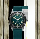 スーパーセール特別割引価格エイレン メンズ腕時計 AiRAiN Sous-Marine Ocean Green Limited Edition 524.481 自動巻 ラバーバンド メンズウオッチ フランス腕時計 クリスマスプレゼント