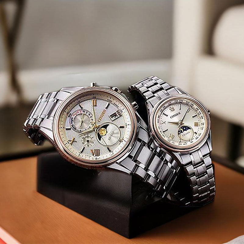 シチズン エクシード 腕時計 CITIZEN EXCEED エコドライブ電波時計 ペアウオッチ 2本セット チタン製 アナログ BY1026-65A 月齢自動計...