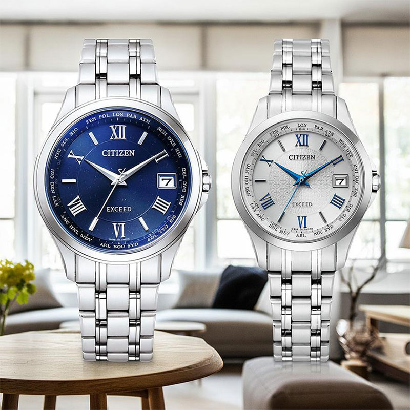 シチズン エクシード 腕時計 CITIZEN EXCEED エコドライブ電波時計 ペアウオッチ 2本セット チタン製 アナログ CB1080-52L EC112...