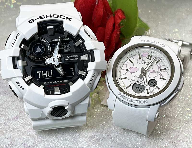 樂天商城 - 【絆をカタチに】ペアウォッチ gショック 恋人たちのGショック ペアウオッチ G-SHOCK BABY-G ペア腕時計 カシオ 2本セット GA-700-7AJFBGA-290FL-7AJF アナデジ 記念日 誕生日 御祝い クリスマスプレゼント 夫婦 高級 おすすめ