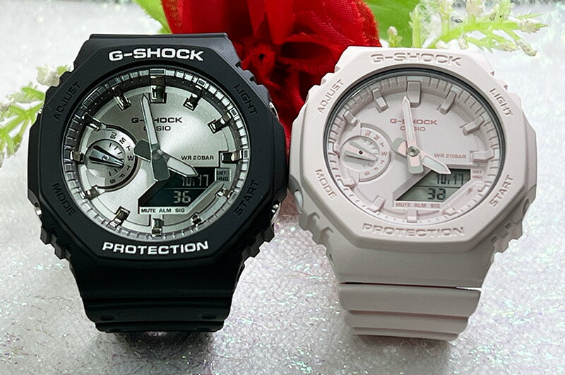 ペアウオッチ gショック恋人たちのGショックペア G-SHOCK BABY-G ペアウォッチ ペア腕時計 カシオ 2本セット アナデジ GA-2100SB-1AJF GMA-S2100BA-4AJF ラッピング無料 手書きのメッセージカードお付けします 人気 婚約 夫婦 高級 クリスマス プレゼント おすすめ