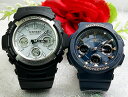 ペアウオッチ gショック恋人たちのGショックペアウォッチ G-SHOCK BABY-G ペア腕時計 カシオ 2本セット 電波ソーラー gショック AWG-M100S-7AJF BGA-2510-2AJF ラッピング無料 婚約 夫婦 高級 クリスマス プレゼント 誕生日 御祝い 還暦 銀婚式 婚約 結婚(2)