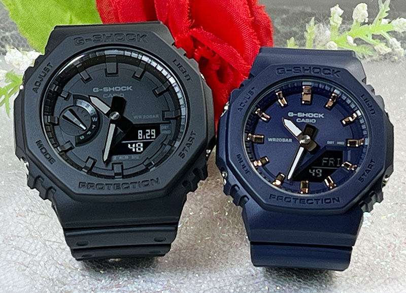 恋人たちのGショックペアウオッチ G-SHOCK BABY-G ペア腕時計 カシオ 2本セット アナデジ GA-2100-1A1JF GMA-P2100M-2AJF 夫婦 人気 婚約 クリスマス プレゼント おすすめ 誕生日 御祝い還暦 銀婚式 結婚記念日