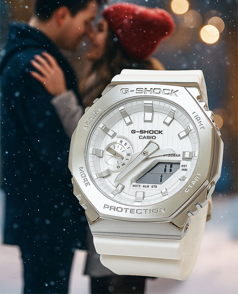 Rakuten - 【人生と共に歩めるタフネス】新品＆安心の正規品カシオ CASIO 腕時計 G-SHOCK メンズ腕時計 ジーショック PRECIOUS HEART SELECTION 2025 プレシャスハートセレクション メタルカバード環境配慮素材採用 GM-2110SH-7AJF クリスマスプレゼント